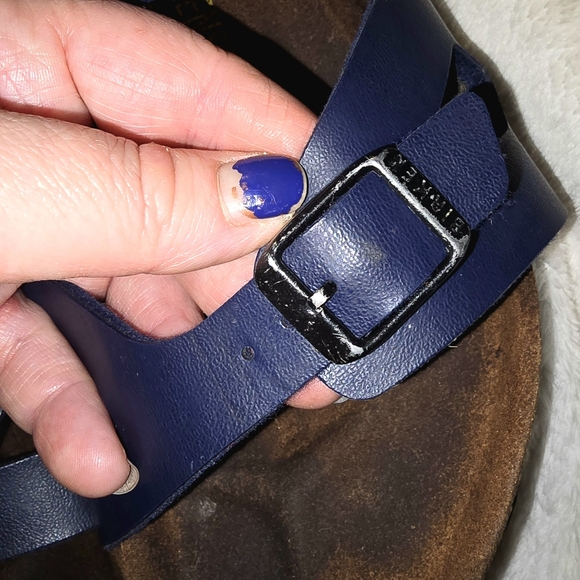 Birkenstock Rio Blue Leather Strappy Sandals Women’s Size 3 Youth (34) - Picture 8 of 11
